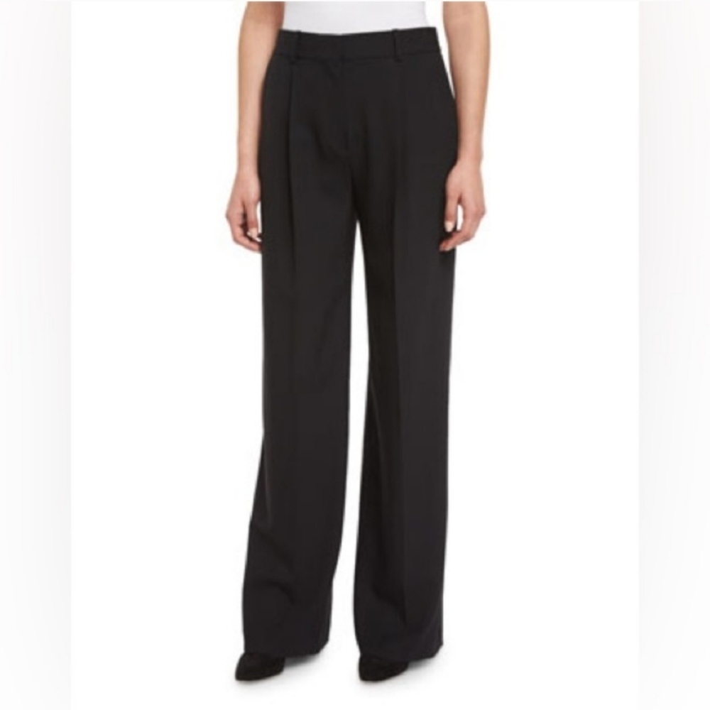 Black Wide-Leg Women's Trousers